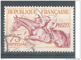 Jeux Olympiques D´HELSINKI 1952, France Yvert N° 965, 75 F HIPPISME, Obl TB, Cote 16 Euros - Summer 1952: Helsinki