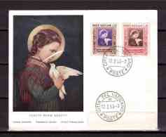 1953 Santa Maria Goretti FDC Sassone Cat. N°156/57 - Storia Postale