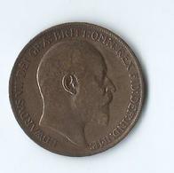 Edwardvs VII Dei Gra Britt Omn Rex Fid Def Imp One Penny 1910 - D. 1 Penny
