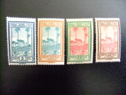 GUYANE  GUYANA  Año 1929   Place Des Palmistes  Yvert Nº  Tax  13 / 16 * MH Incompleta - Unused Stamps