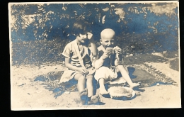 ALBANIE DIVERS / (carte Photo, Le Goûter Des Enfants) / - Albanie