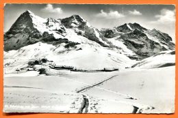 Kleine Scheidegg Mit Eiger -  Moench. Affranchie De WENGEN 1962 - Wengen