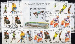 Olympiade.Atlanta 1996 Tanzania 1467-2,VB+Block 212 O 30€ Marathon M/s Olympic Sport S/s Bloc Athletic Sheet Bf Tanzanie - Zomer 1996: Atlanta