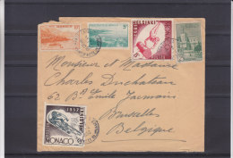 Jeux Olympiques - Helsinki 1952 - Cyclisme - Ahtlétisme - Port - Châteaux - Monaco - Lettre De 19 53 ° - Covers & Documents