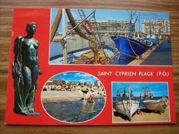 SAINT CYPRIEN PLAGE Multi Vues  Années 70 - Saint Cyprien