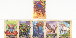 Australia 2011 Mythical Creatures Set  MNH - Volledige & Onvolledige Vellen