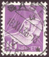 Heimat BS Basel Spalen 1936-12-16 Vollstempel Auf Portofreiheit Zu#15 Gr#547 10Rp. (750Stk) Societe Fransaise Bienfaisan - Franchise