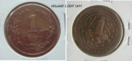 PAYS BAS  / NETHERLANDS  - 1 Cent 1897 - 1815-1840 : Willem I