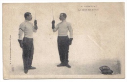 L´escrime, N° 3, Le Salut Des Armes (Kirchhoffer Et Filippi), S. F., Dos Simple - Fencing