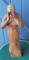 Statue, Sculpture Fait Main, Femme En Bois, Travail Artisanal, Pièce Unique - Holz