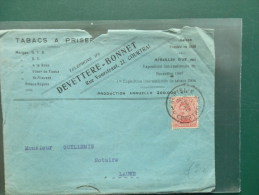 34/905   LETTRE BELGE   TABACS  A PRISER - Tobacco