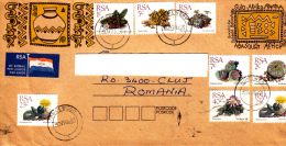 CACTUSSES STAMPS ON AIRMAIL COVER, SENT TO ROMANIA, 1993, SOUTH AFRIKA - Covers & Documents