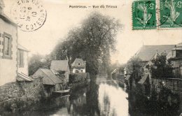 CPA -PONTRIEUX (22)- Vue Sur Les Maisons Au Bord Du Trieux - Barque Amarrée Et Accès Directe à La Maison - Pontrieux