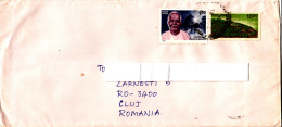 WOODS, PRAJAPITA BRAHMA, STAMPS ON COVER, SENT TO ROMANIA, 1996, INDIA - Covers & Documents