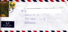 PEACOCK, BAMBUS, STAMPS ON AIRMAIL COVER, SENT TO ROMANIA, 1994, CHINA - Briefe U. Dokumente