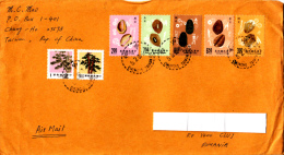 CHINESE SRCHEOLOGY ITEMS, BONSAI, STAMPS ON AIRMAIL COVER, SENT TO ROMANIA, 1991, CHINA - Lettres & Documents