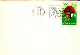 HANDBALL, OLYMPIC GAMES, SPECIAL POSTMARK ON COVER, 1980, ROMANIA - Handball