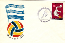 HANDBALL, JUNIOR WORLD CHAMPIONSHIP, SPECIAL COVER, 1977, ROMANIA - Balonmano