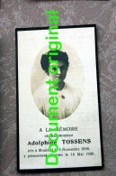 Adolphine Tossens, Née Mouland 1899-1920 - Fourons - Voeren
