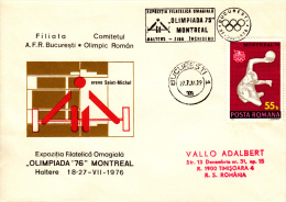 WEIGHT LIFTING, MONTREAL OLYMPIC GAMES, SPECIAL COVER, 1976, ROMANIA - Balonmano