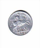 SPAIN    10  CENTIMOS  1945  (KM # 766) - 10 Céntimos