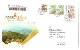 2013 CHINA To  Latvia - Recomended Real Posted Letter-  With Orginal Stamp + Landscape  ( LOT - 2013 - 2002) - Enveloppes