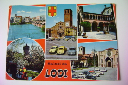 SALUTI  DA LODI    AUTO  CAR   LOMBARDIA   VIAGGIATA  COME DA FOTO    * - Lodi