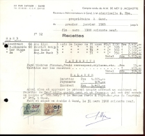 Factuur Brief Lettre Gent - De Mey & Jacqmotte 1969 - 1950 - ...