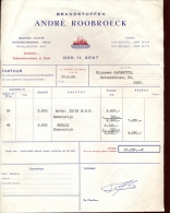 Factuur Brief Lettre Gent - Brandstoffen André Roobroeck - 1964 - 1950 - ...