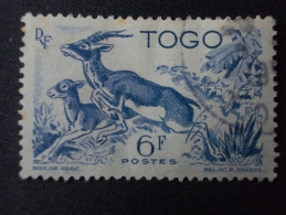 TOGO   ( O )   De  1947   "   Gazelles      "     N° 249      1 Val . - Gebraucht