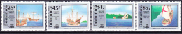 Dominica 1991 Yvert 1291-1294, 500th Ann. Discovery Of America By Christopher Columbus - Ships, MNH - Dominique (1978-...)