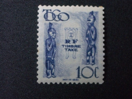 TOGO  TAXE   *  *   De  1947   "    Statuettes - Idoles      "     N°  T 38      1 Val . - Neufs