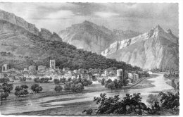 CPSM 26 BUIS LES BARONNIES AU XVIII D APRES UNE LITHOGRAPHIE D A. DEBELLE - Buis-les-Baronnies