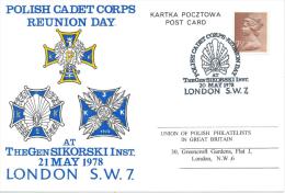 1978. POLISH  CADET CORPS  REUNION DAY. LONDON - Gouvernement De Londres (exil)