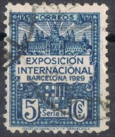 Sello  5 Cts Recargo Ayuntamiento Barcelona 1929, Variedad Numeracion, Num 1 º - Barcelona