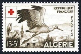 Algeria B89 Mint Never Hinged 15f+5f Stork Semi-Postal From 1957 - Ongebruikt