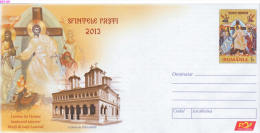 ROMANIA, 2013, HOLY EASTER 2013, Religion, Paintings, Art, POSTAL STATIONERY, 002/2013 - Easter