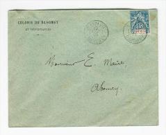 BENIN N° 38  SUR LETTRE DE SAVALOU  DAHOMEY POUR ABOMEY  BUREAU RARE - Brieven En Documenten