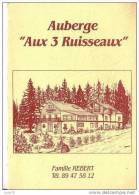 Plaquette Publicitaire   -    FRELAND -  Auberge  " Aux Trois Ruisseaux"  - - Other & Unclassified