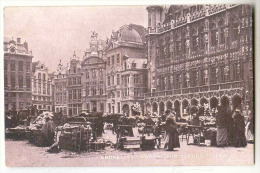 E1990     Bruxelles - Le Marché Aux Fleurs De La Grande  Place - Markten