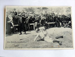 Carte Postale Ancienne : Les Sports : LUTTE LIBRE - Lutte