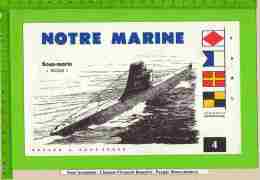 BUVARD : Notre MARINE  Sous Marin "REQUIN " N°4 Navire De Guerre  Bateau Signé Haffrer - Transportmiddelen
