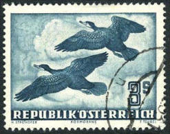 Austria C57 Used 3s Great Cormorants Airmail From 1953 - Autres & Non Classés