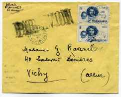 Lettre PAR AVION De FIANARANTSOA / MADAGASCAR / 28 Mars 1947 / Pour Vichy FRANCE - Covers & Documents