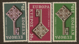 CYPRUS 1968 Europa Set SG 319/21 UNHM YN221 - Cipro (...-1960)
