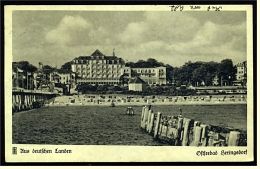 Ostseebad Heringsdorf  -  Strand  -  Ansichtskarte Ca.1935    (1821) - Usedom