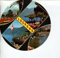 (470) Round Shaped Postcard - Locarno - Other & Unclassified