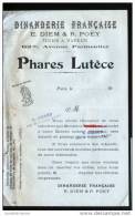 PHARES LUTECE - DINANDERIE FRANCAISE - E. DIEM & R. POEY - USINE A VAPEUR - Materiale E Accessori