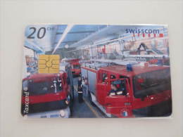 Switzerland Chip Card, Fireman,used - Bomberos
