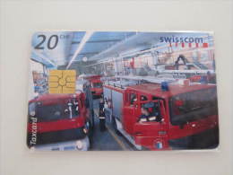 Switzerland Chip Card, Fireman,used - Firemen